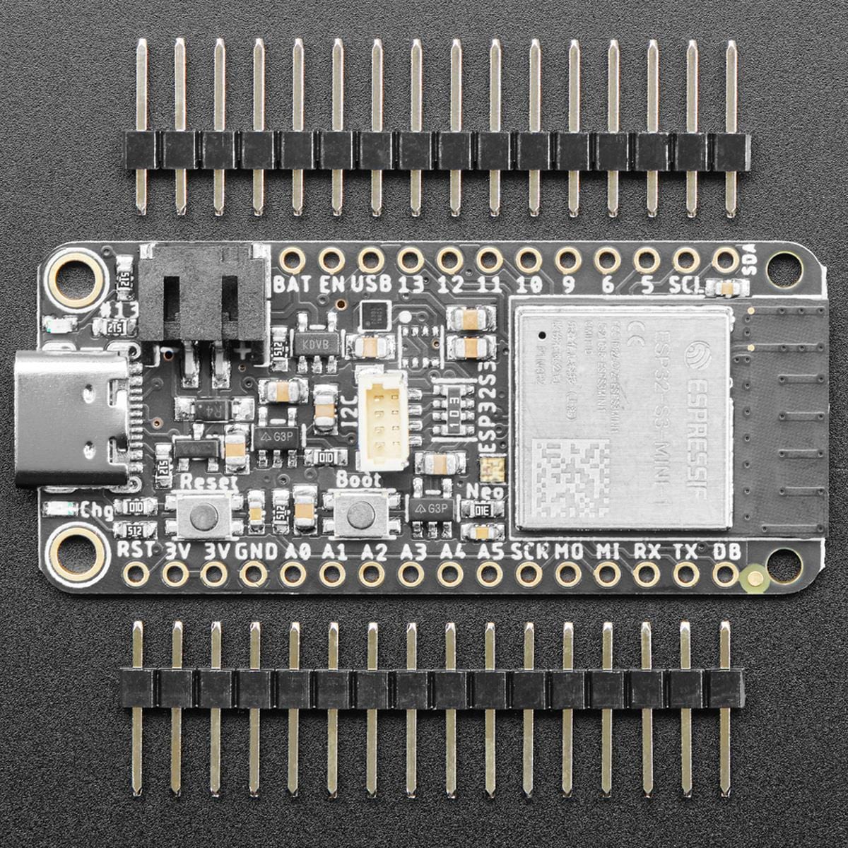 Adafruit ESP32-S3 Feather with 4MB Flash 2MB PSRAM - STEMMA QT / Qwiic - The Pi Hut