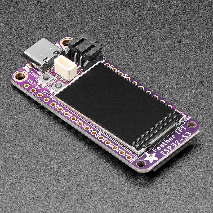 Adafruit ESP32-S3 TFT Feather - 4MB Flash, 2MB PSRAM, STEMMA QT - The Pi Hut