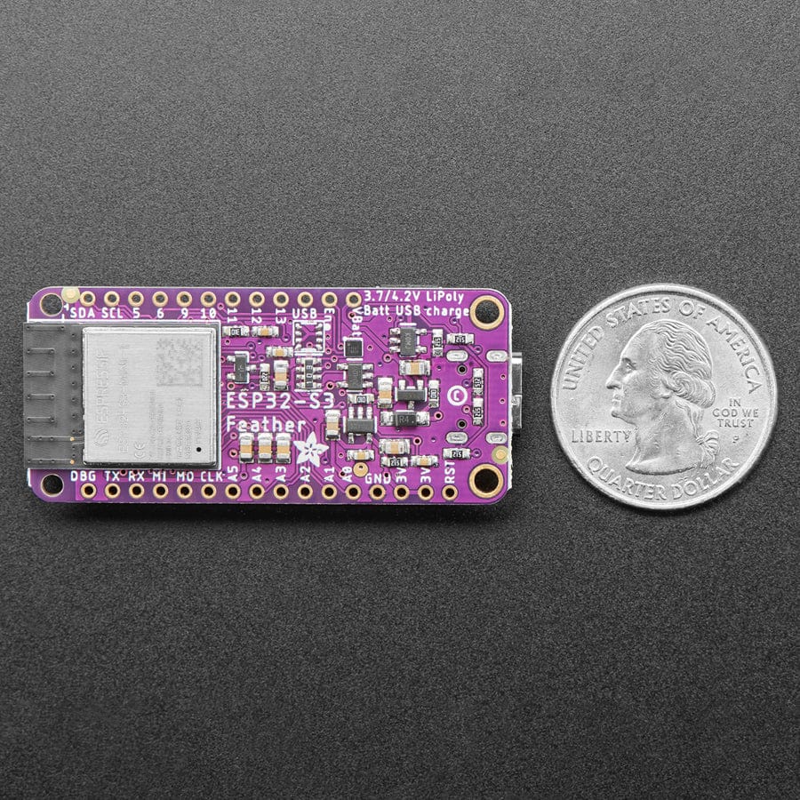 Adafruit ESP32-S3 TFT Feather - 4MB Flash, 2MB PSRAM, STEMMA QT - The Pi Hut