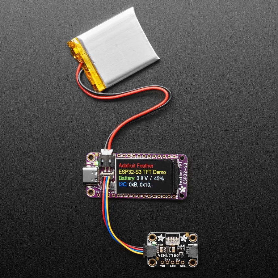 Adafruit ESP32-S3 TFT Feather - 4MB Flash, 2MB PSRAM, STEMMA QT - The Pi Hut