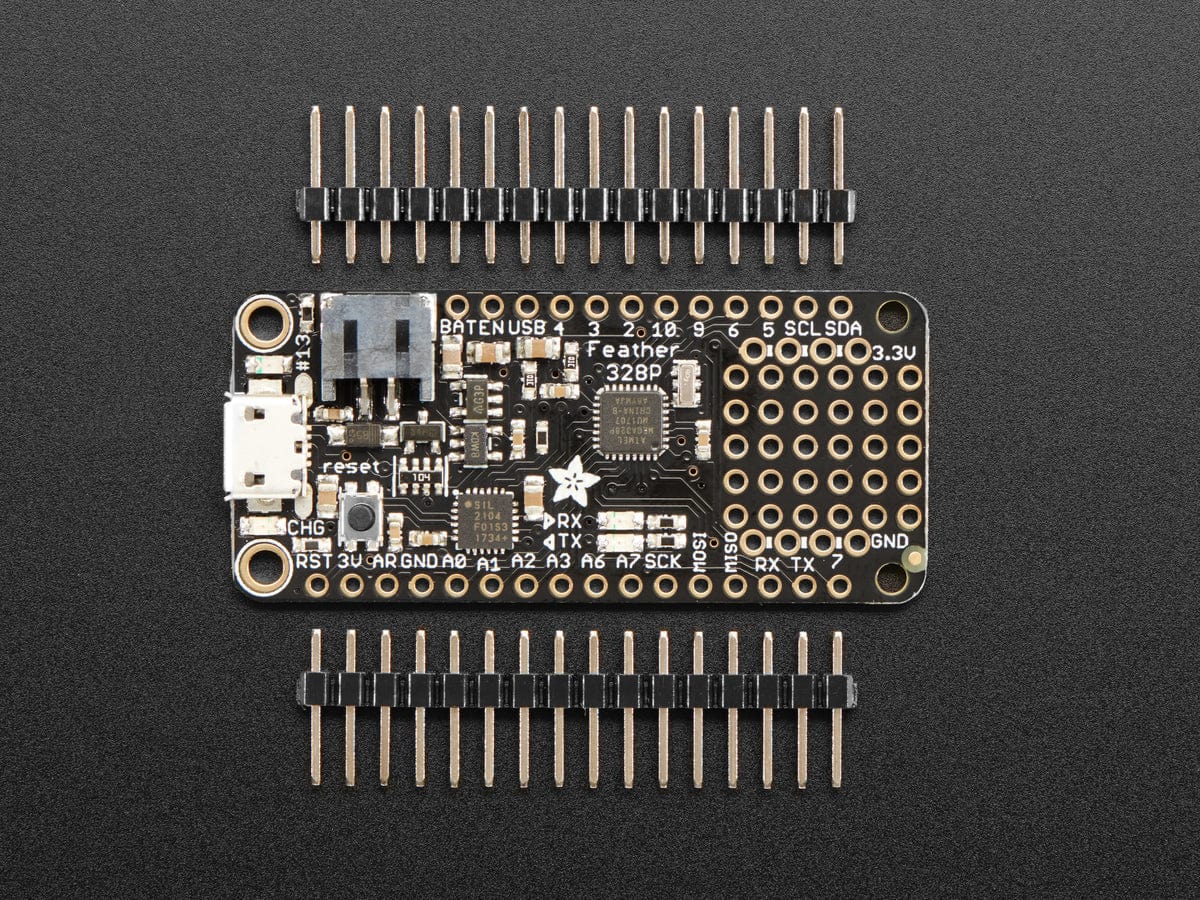 Adafruit Feather 328P - Atmega328P 3.3V @ 8 MHz - The Pi Hut