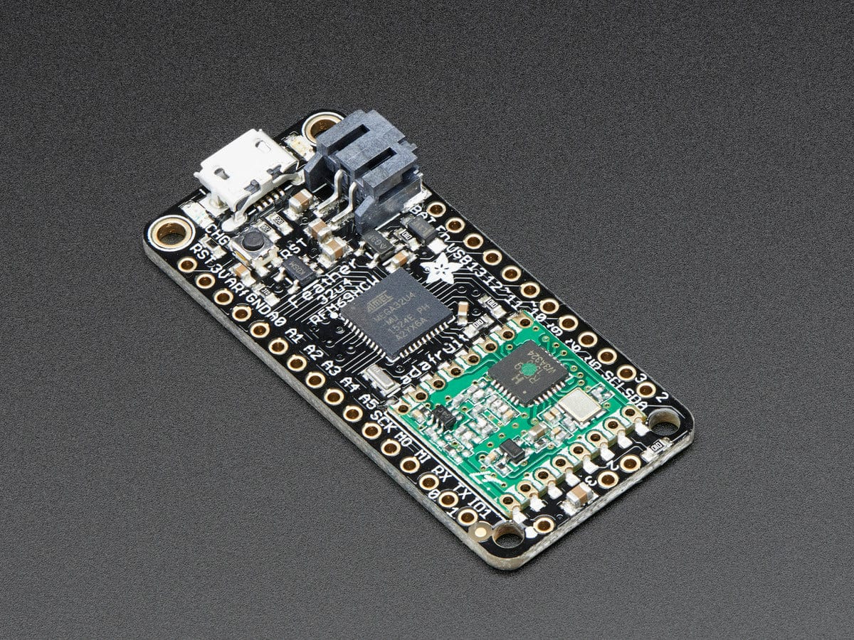 Adafruit Feather 32u4 RFM69HCW Packet Radio - 868 or 915 MHz - The Pi Hut