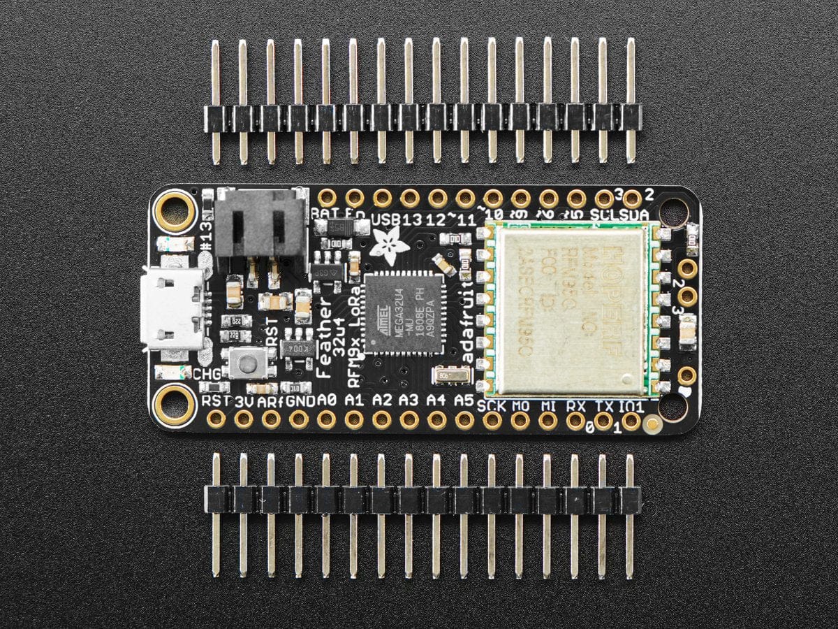 Adafruit Feather 32u4 RFM95 LoRa Radio- 868 or 915 MHz - The Pi Hut