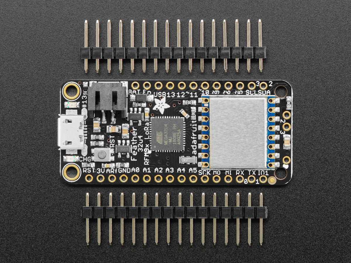 Adafruit Feather 32u4 RFM96 LoRa Radio - 433MHz - The Pi Hut