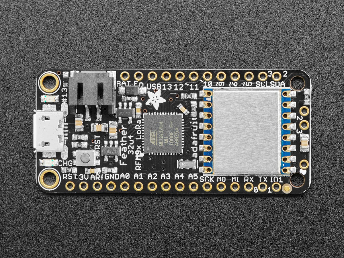 Adafruit Feather 32u4 RFM96 LoRa Radio - 433MHz - The Pi Hut