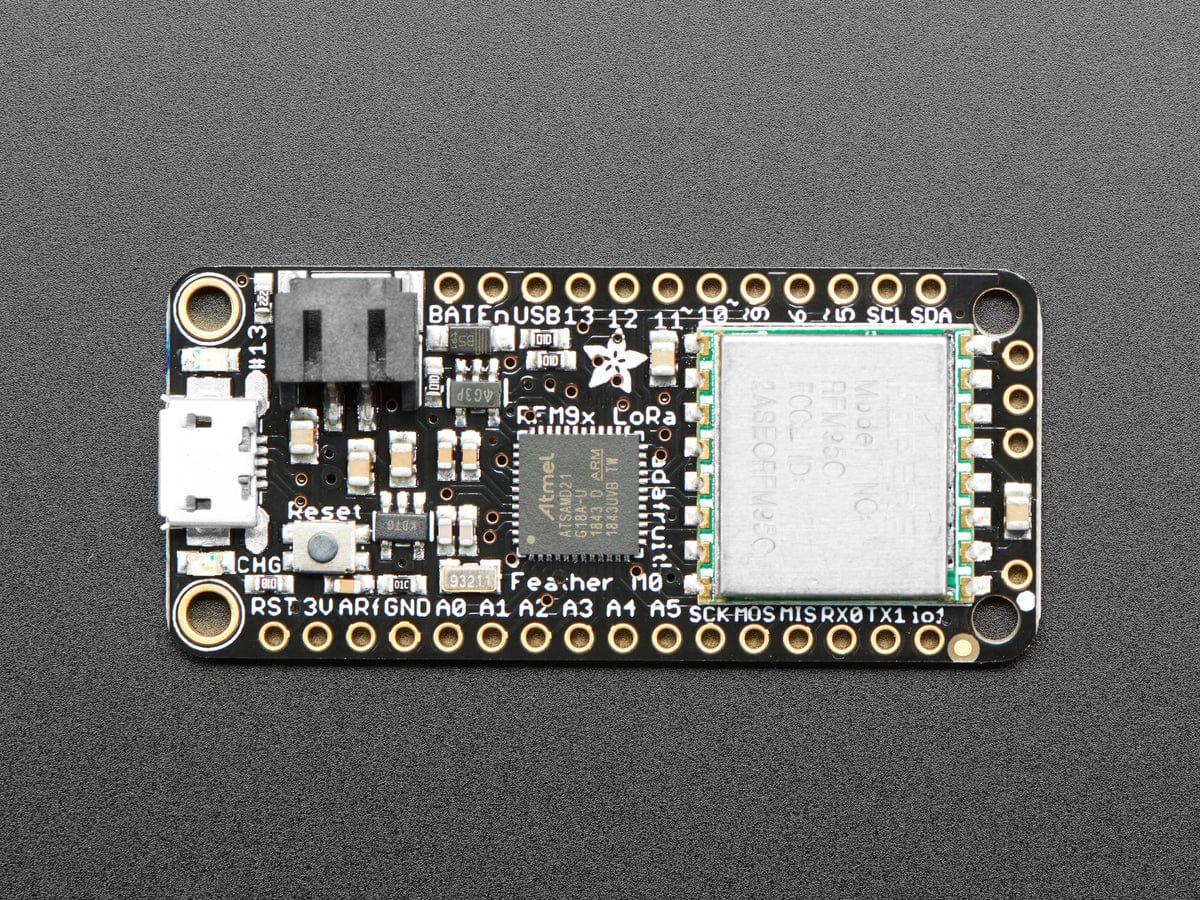 Adafruit Feather M0 with RFM95 LoRa Radio - 900MHz - The Pi Hut