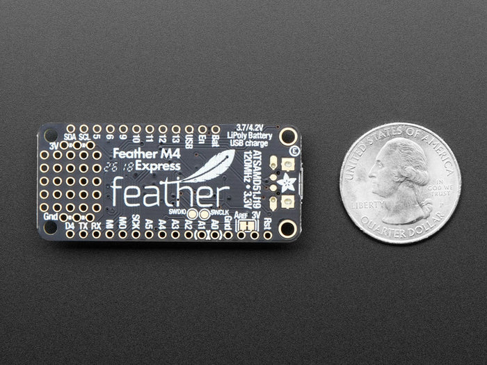 Adafruit Feather M4 Express Con ATSAMD51 – Cortex M4 A 120 MHz, Compatibile Con CircuitPython E Arduino IDE