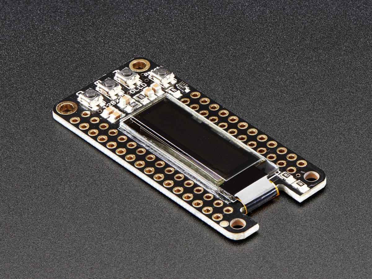 Adafruit FeatherWing OLED - 128x32 OLED Add-on For Feather - The Pi Hut