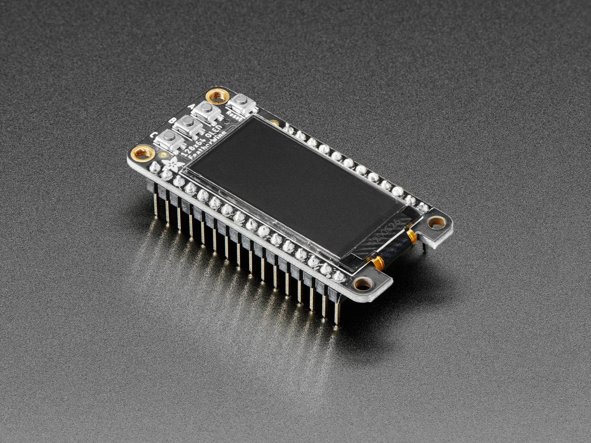 Adafruit FeatherWing OLED - 128x64 OLED Add-on For Feather - The Pi Hut