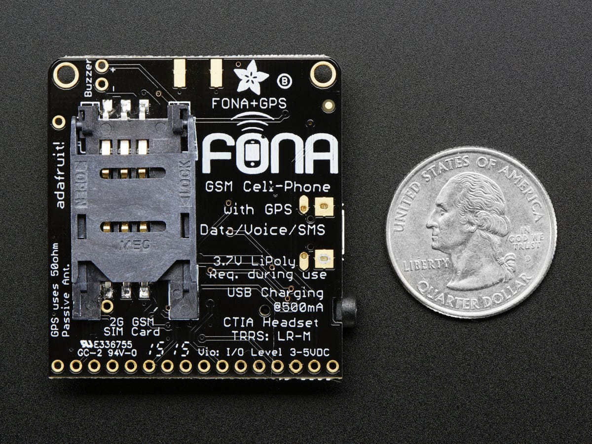 Adafruit FONA 808 - Mini Cellular GSM + GPS Breakout - The Pi Hut