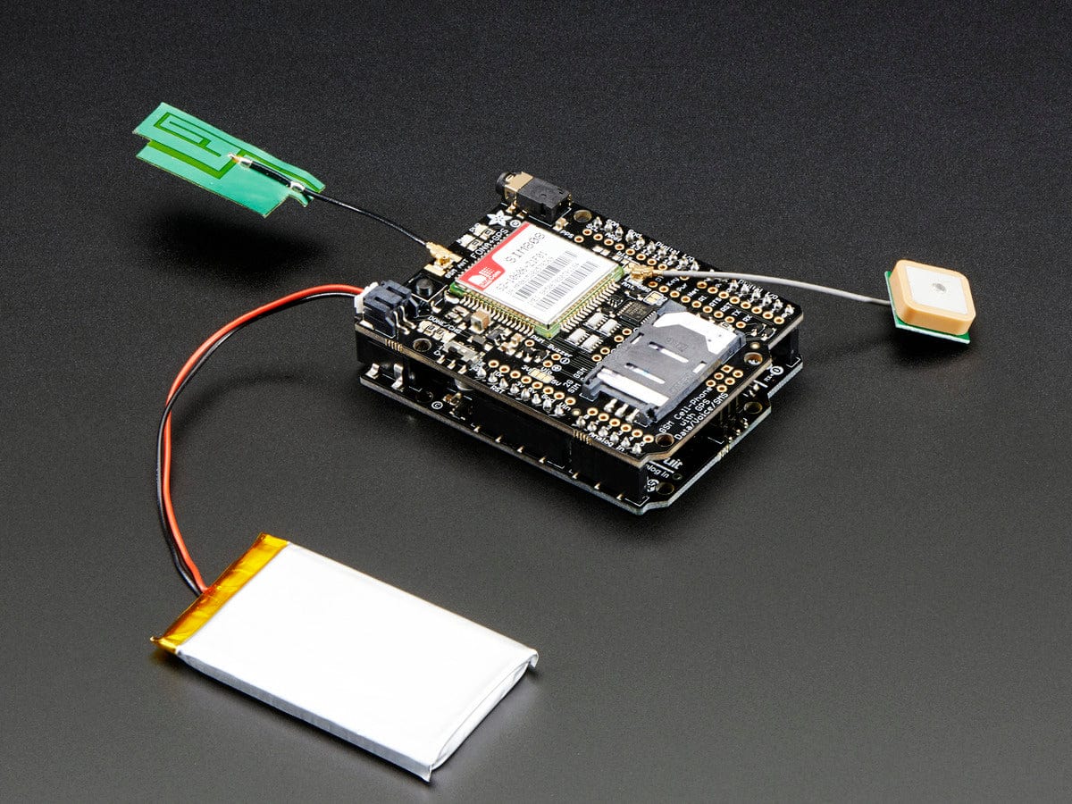 Adafruit FONA 808 Shield - Mini Cellular GSM + GPS for Arduino - The Pi Hut