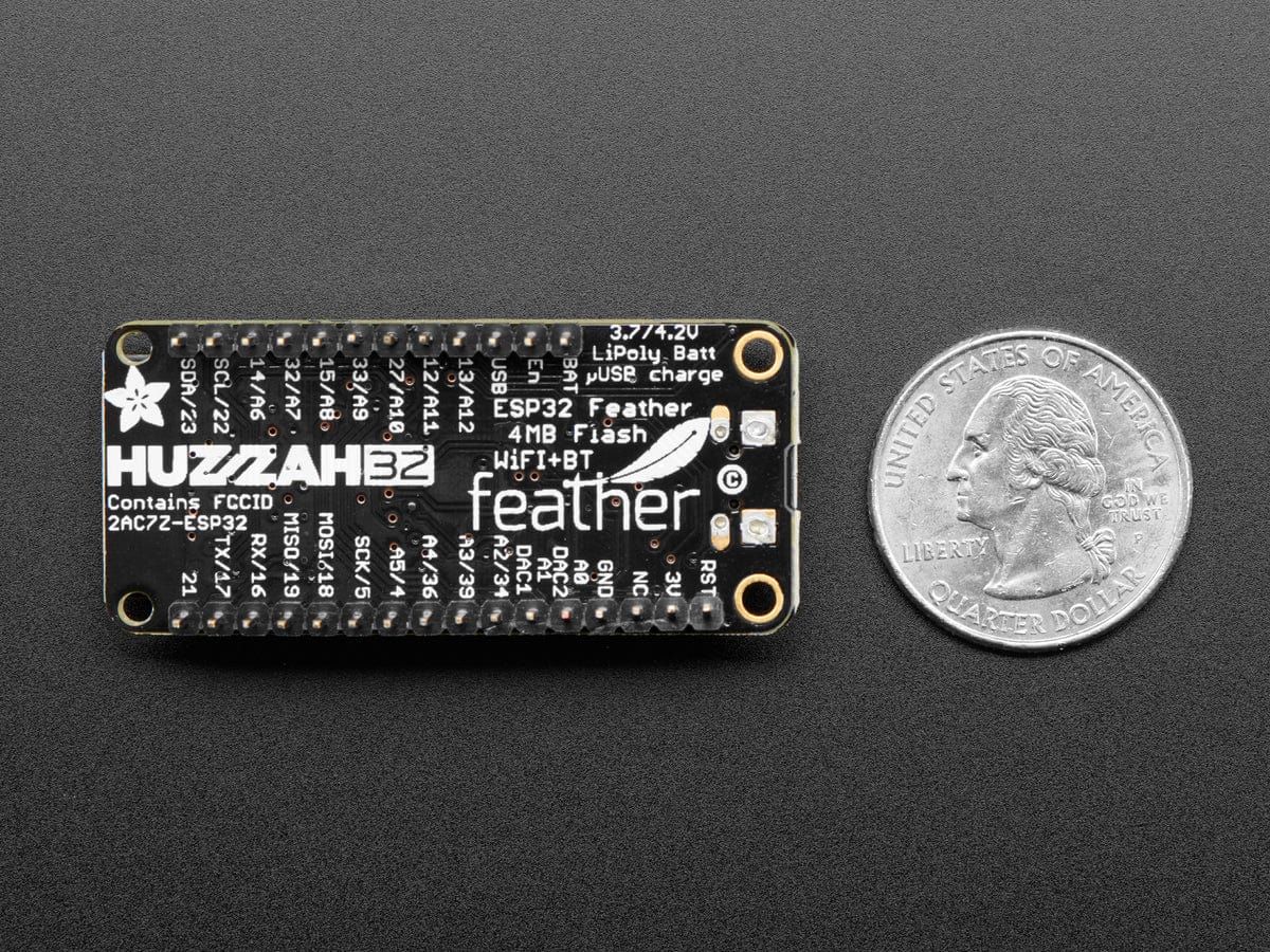 Adafruit HUZZAH32 – ESP32 Feather Board (pre-soldered) - The Pi Hut