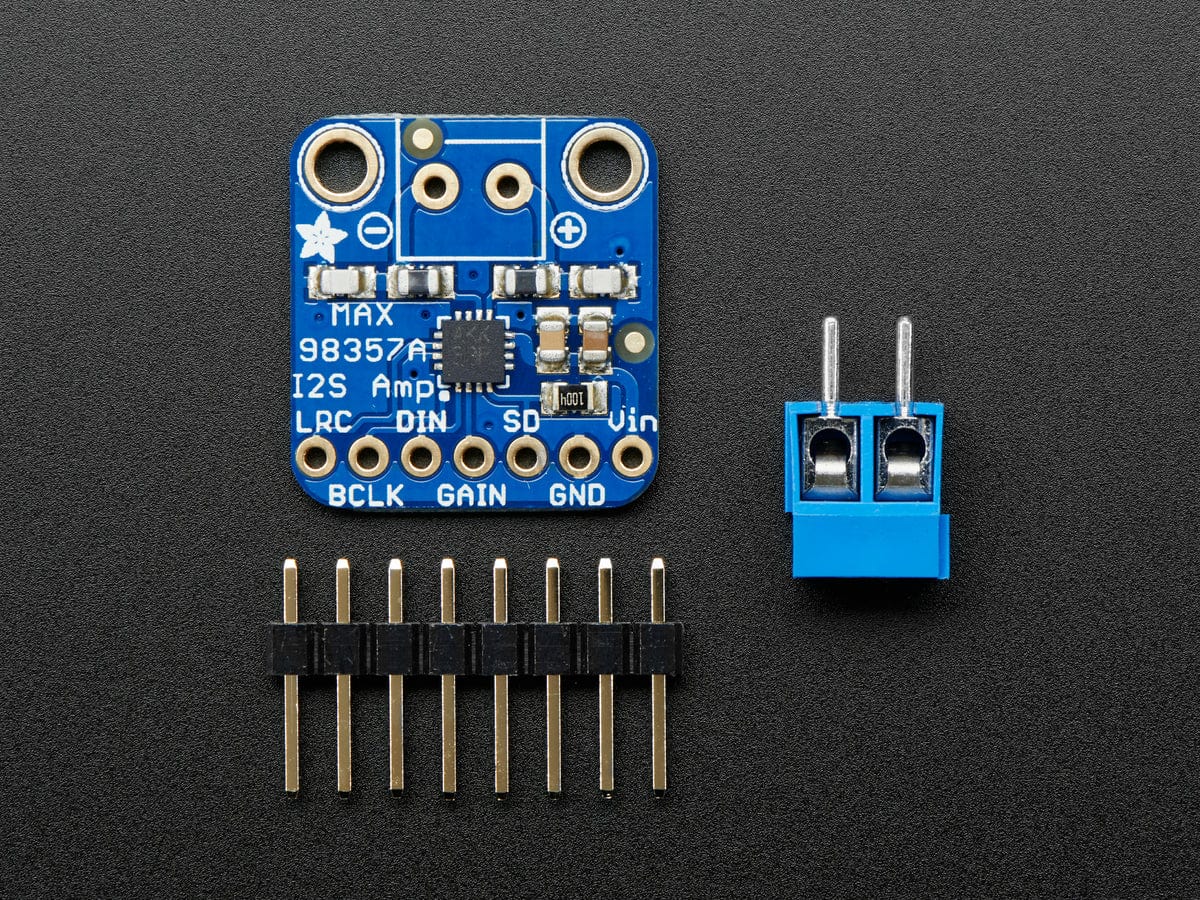 Adafruit I2S 3W Class D Amplifier Breakout - MAX98357A - The Pi Hut