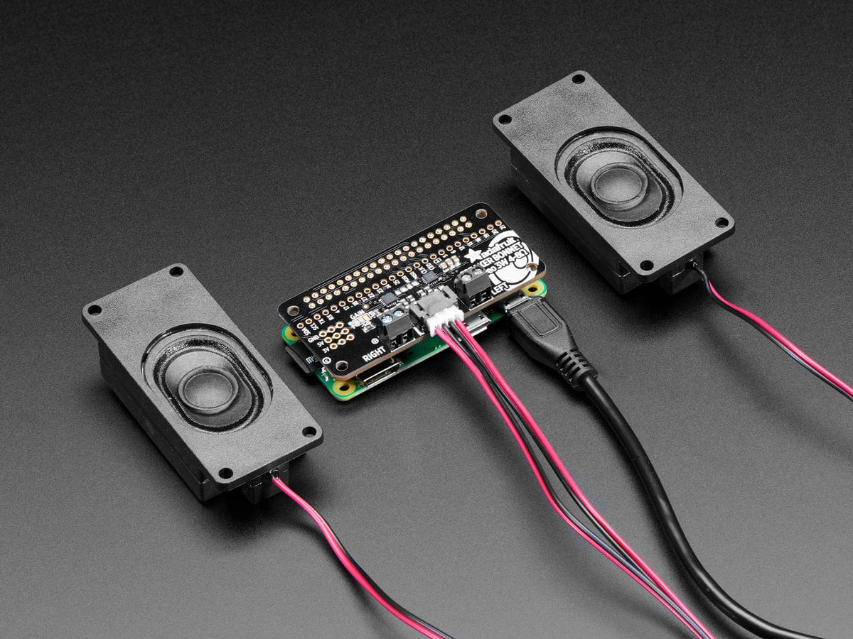 Adafruit I2S 3W Stereo Speaker Bonnet for Raspberry Pi - The Pi Hut