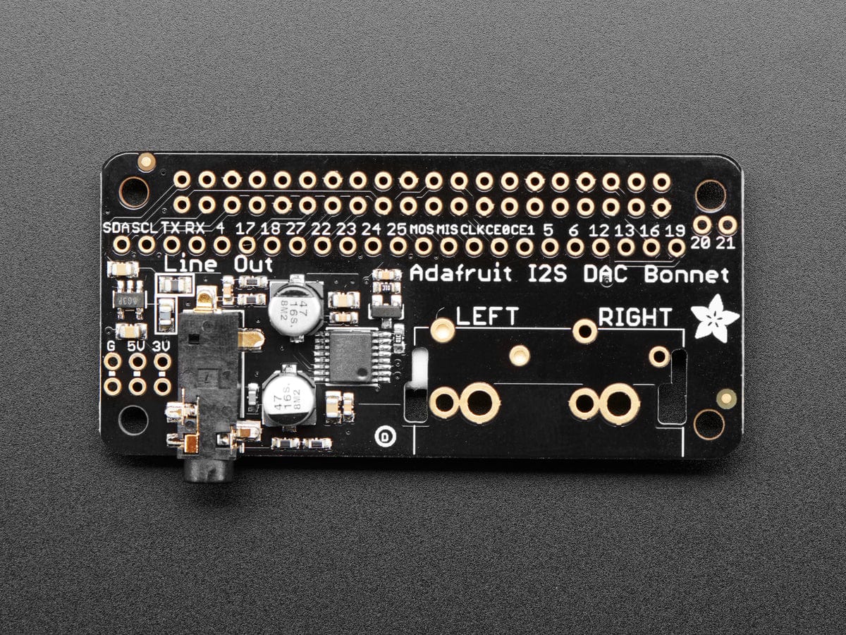 Adafruit I2S Audio Bonnet for Raspberry Pi - The Pi Hut