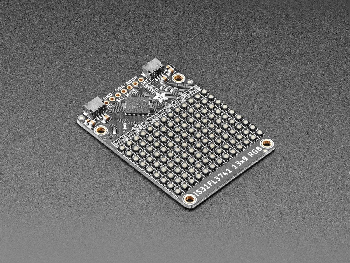 Adafruit IS31FL3741 13x9 PWM RGB LED Matrix Driver (STEMMA QT / Qwiic) - The Pi Hut