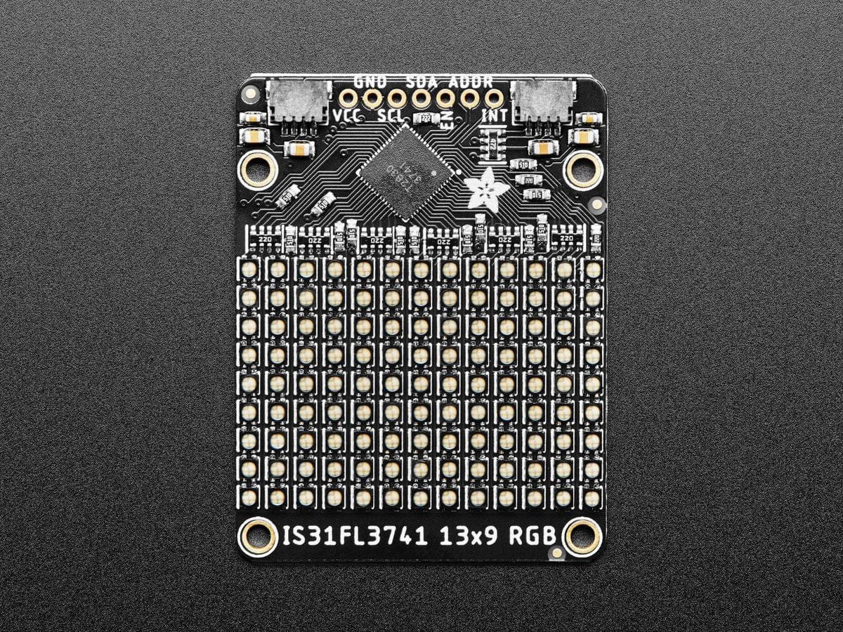 Adafruit IS31FL3741 13x9 PWM RGB LED Matrix Driver (STEMMA QT / Qwiic) - The Pi Hut