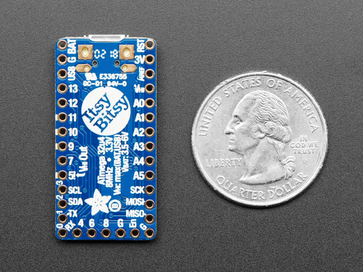 Adafruit ItsyBitsy 32u4 - 3V 8MHz - The Pi Hut