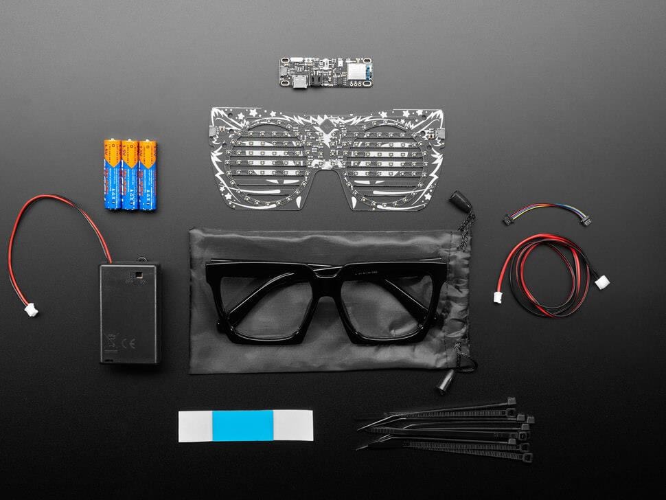 Adafruit LED Glasses Starter Kit - The Pi Hut