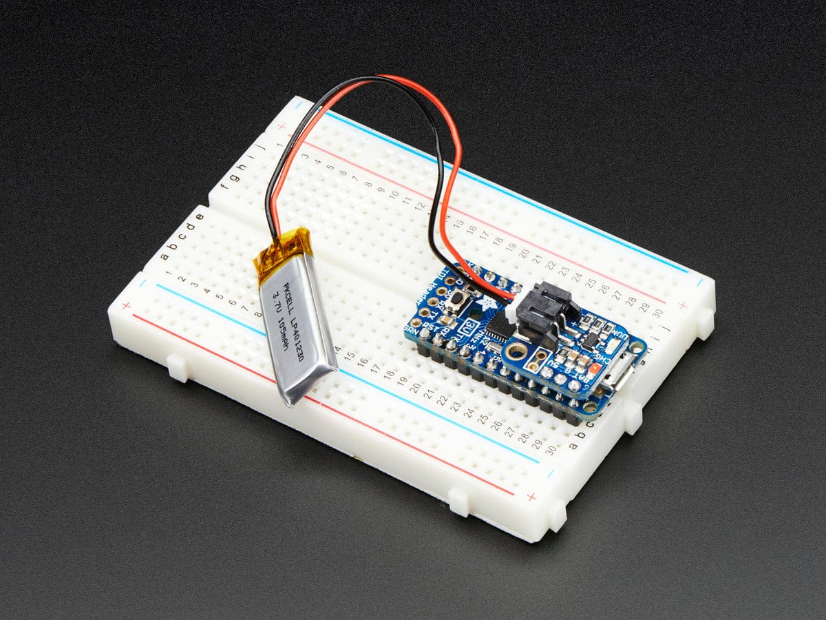 Adafruit LiIon/LiPoly Backpack Add-On for Pro Trinket/ItsyBitsy - The Pi Hut