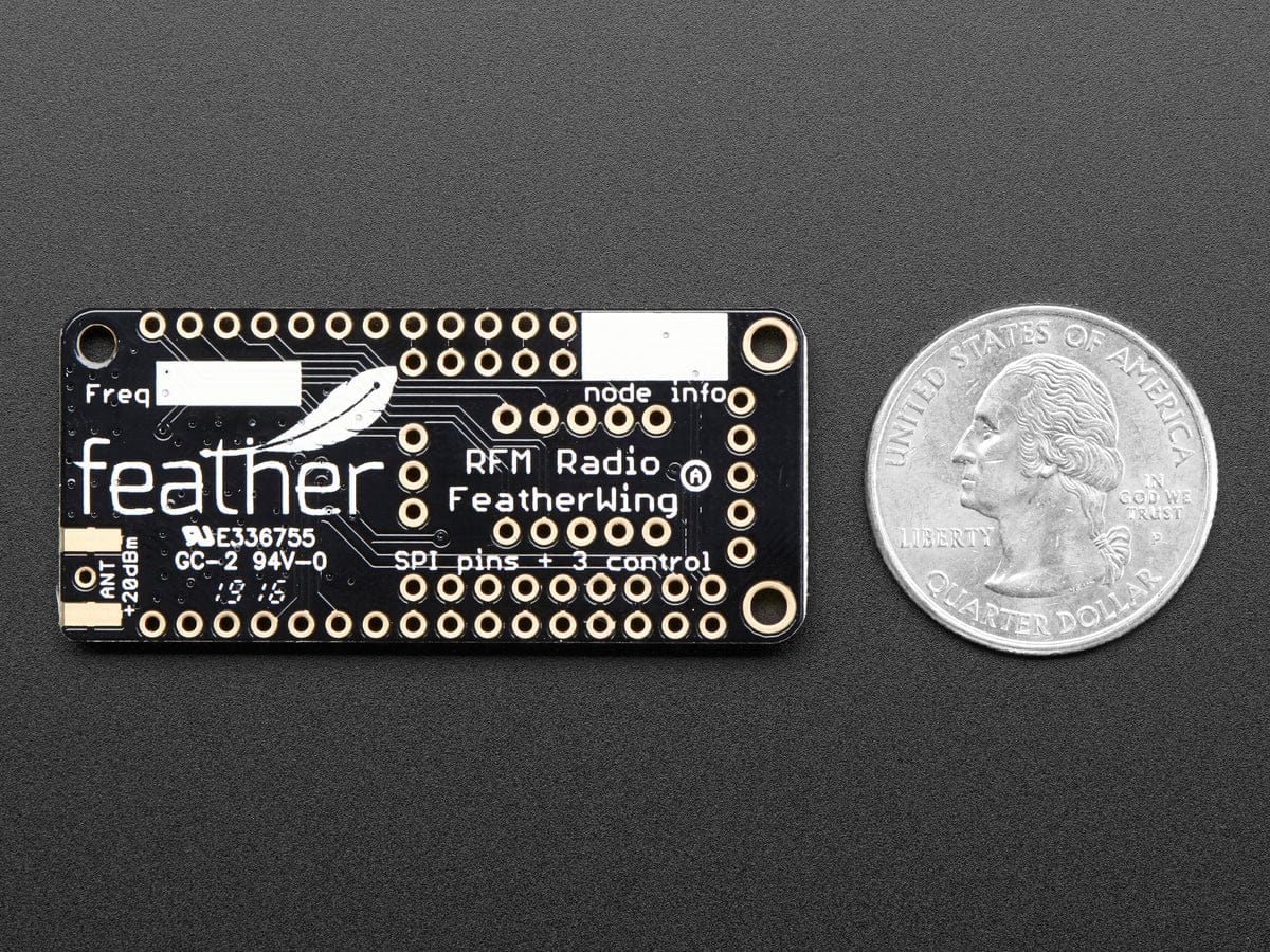 Adafruit LoRa Radio FeatherWing - RFM95W 433 MHz - The Pi Hut