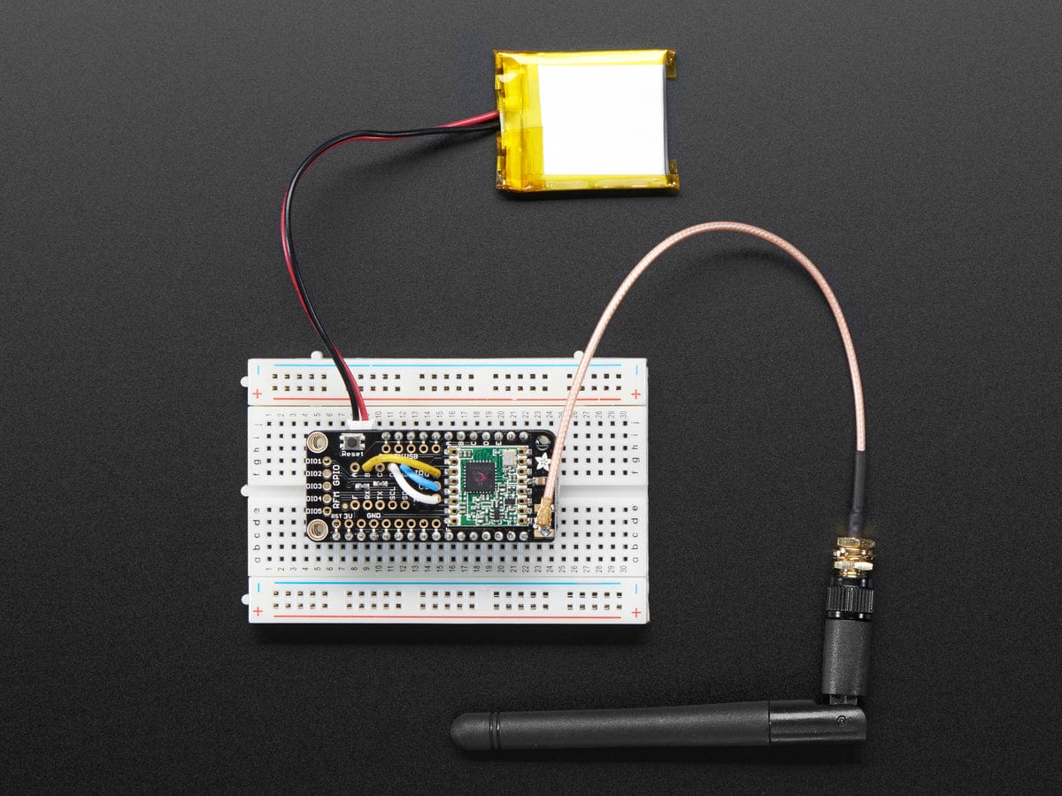 Adafruit LoRa Radio FeatherWing - RFM95W 433 MHz - The Pi Hut