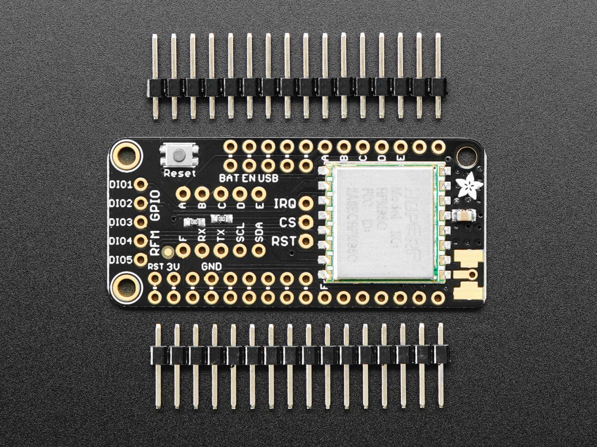 Adafruit LoRa Radio FeatherWing - RFM95W 900 MHz - The Pi Hut