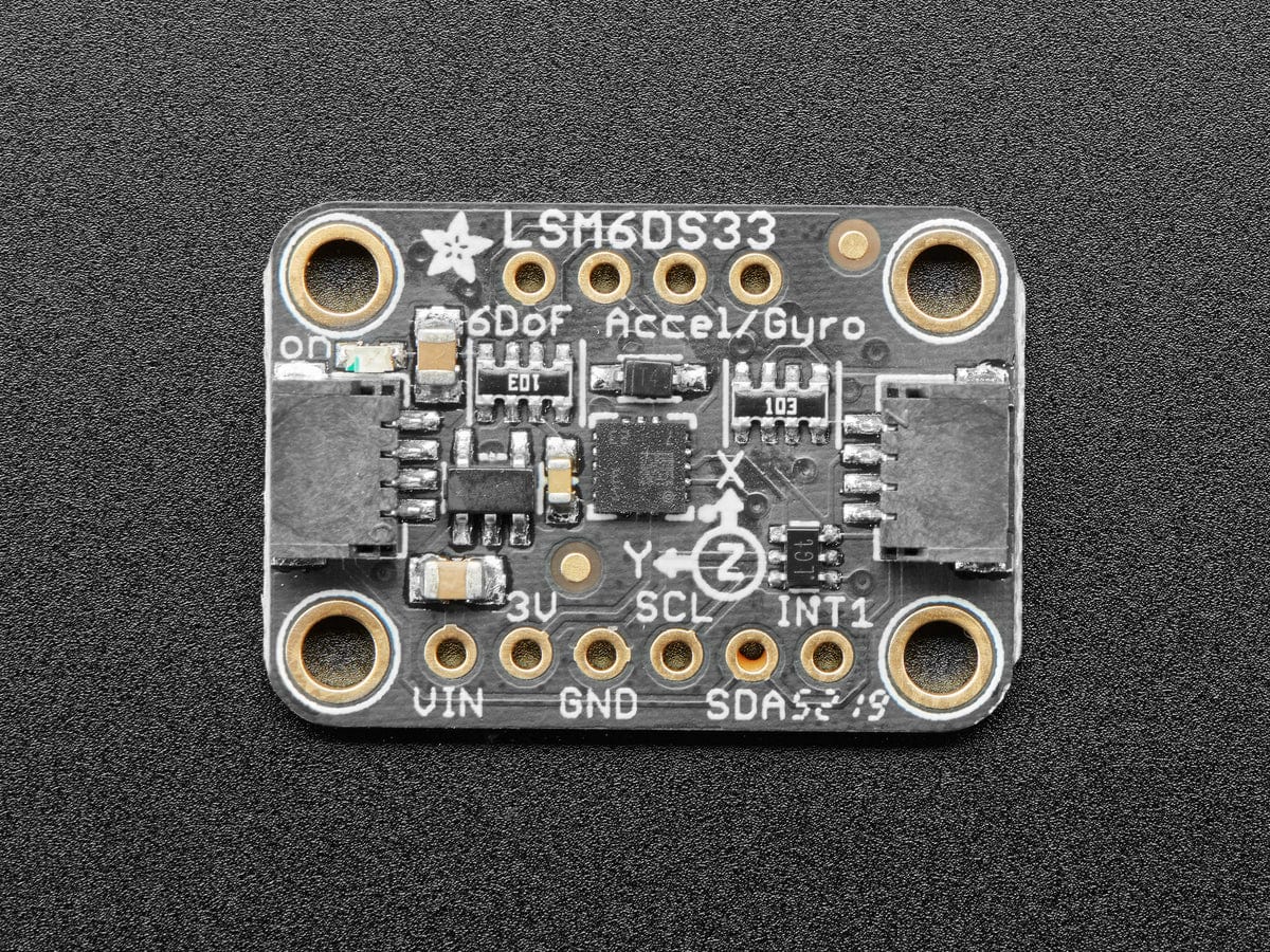 Adafruit LSM6DS33 6-DoF Accel + Gyro IMU - The Pi Hut