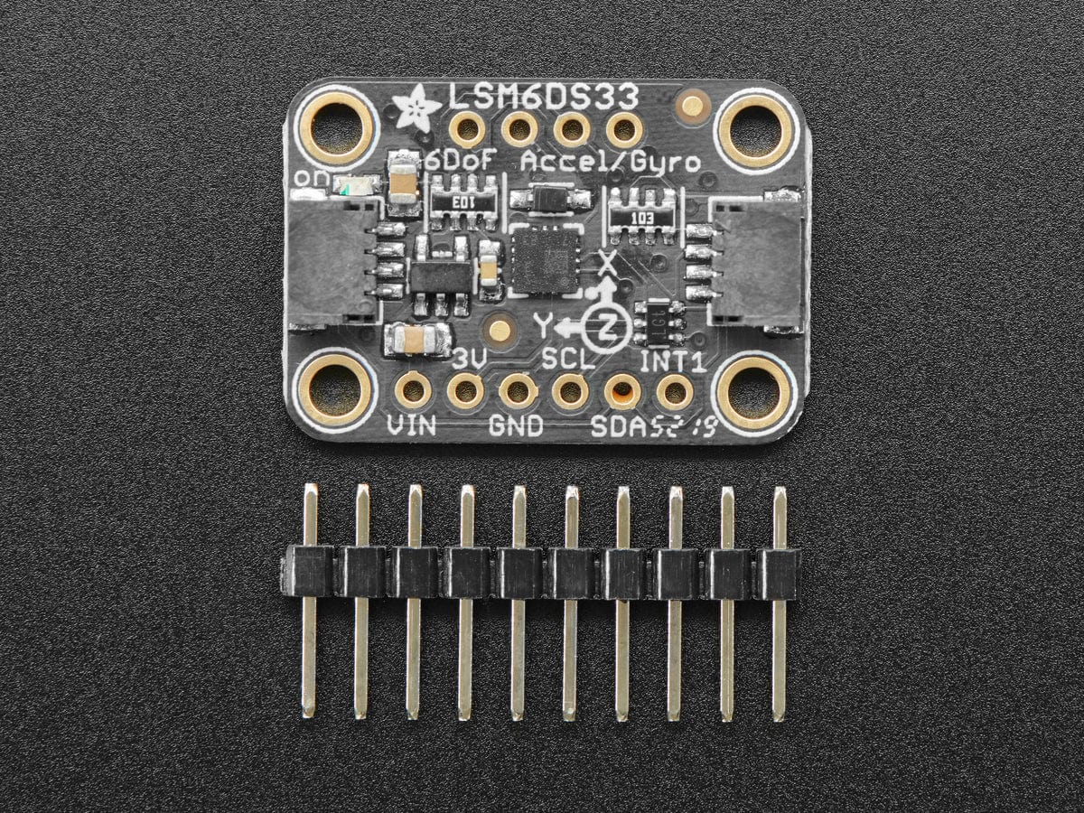 Adafruit LSM6DS33 6-DoF Accel + Gyro IMU - The Pi Hut