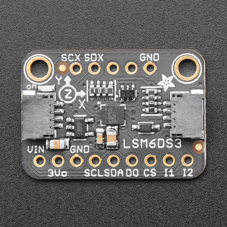 Adafruit LSM6DS3TR-C 6-DoF Accel + Gyro IMU - STEMMA QT / Qwiic - The Pi Hut