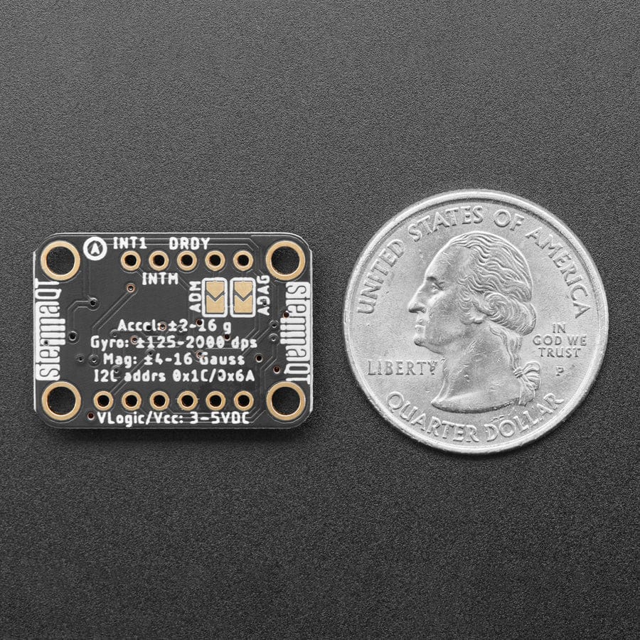 Adafruit LSM6DS3TR-C + LIS3MDL - Precision 9 DoF IMU - STEMMA QT / Qwiic - The Pi Hut