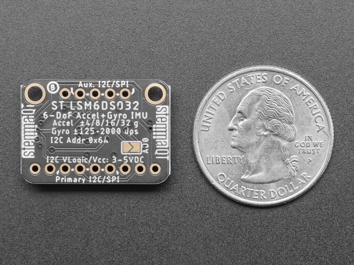 Adafruit LSM6DSO32 6-DoF Accelerometer and Gyroscope - The Pi Hut