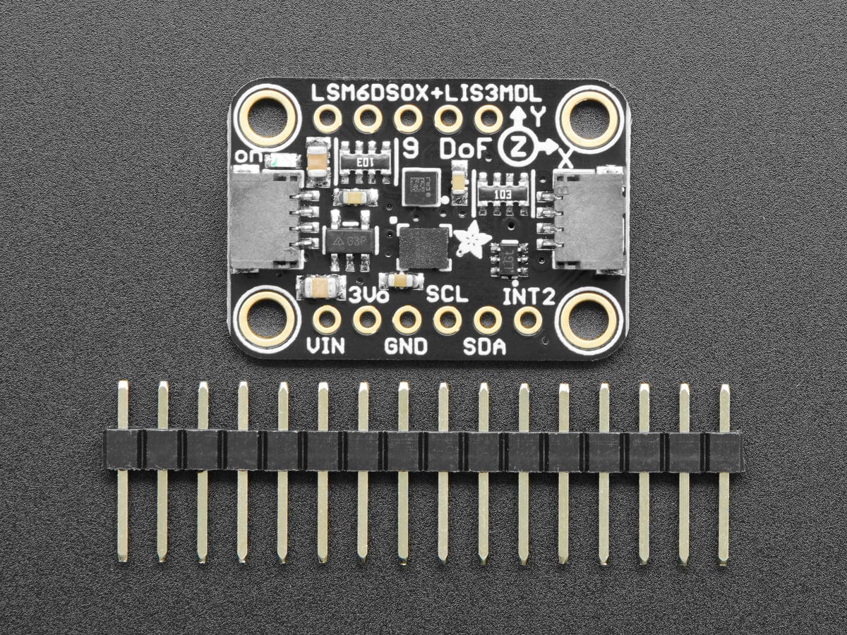 Adafruit LSM6DSOX + LIS3MDL - Precision 9 DoF IMU - The Pi Hut