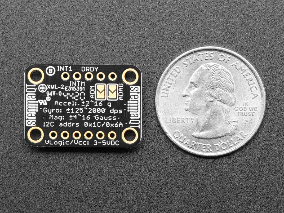 Adafruit LSM6DSOX + LIS3MDL - Precision 9 DoF IMU - The Pi Hut