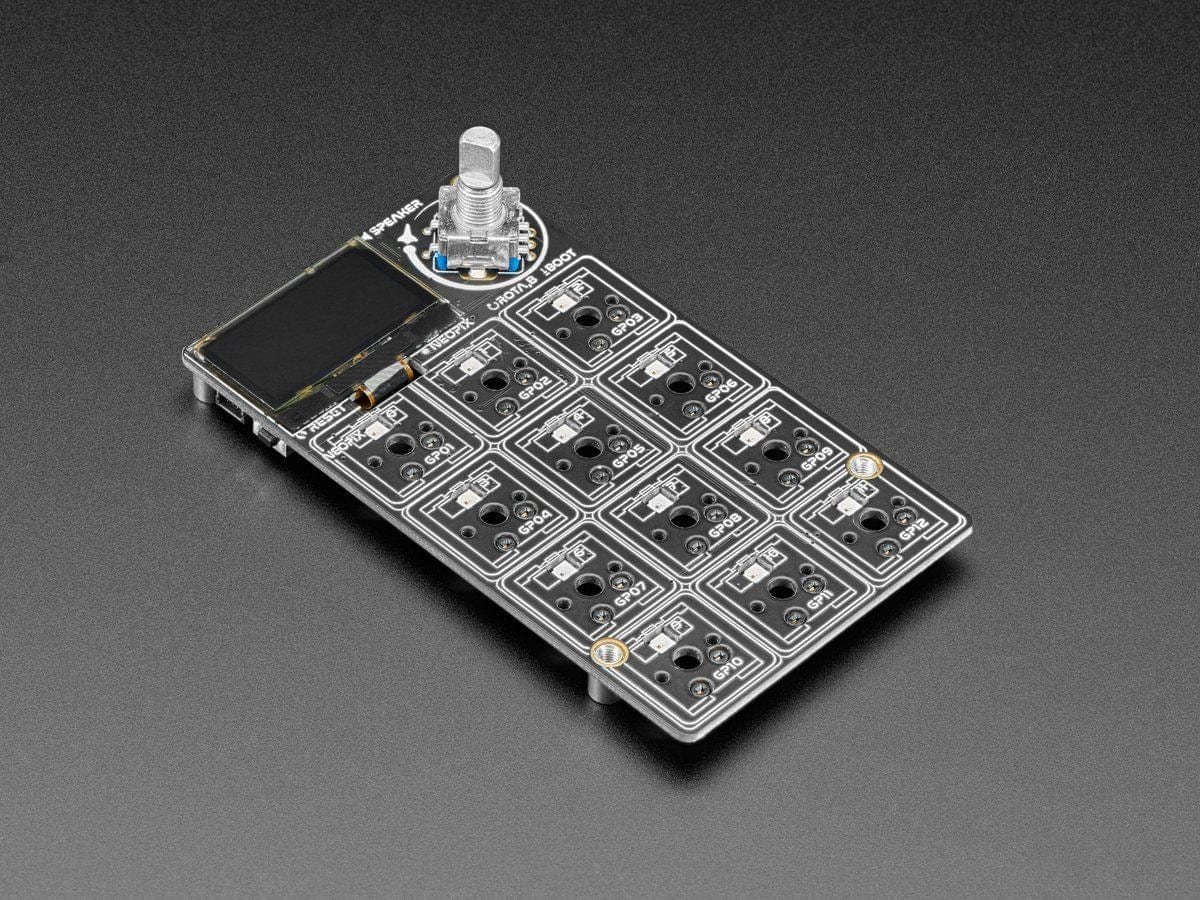 Adafruit MacroPad RP2040 Starter Kit - 3x4 Keys + Encoder + OLED (ADABOX019 Essentials) - The Pi Hut