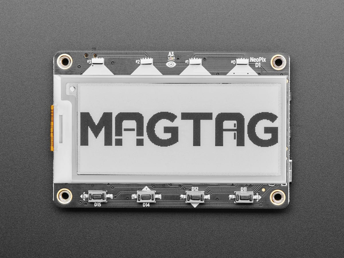 Adafruit MagTag - 2.9" Grayscale E-Ink WiFi Display - The Pi Hut