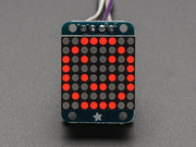 Adafruit Mini 8x8 LED Matrix w/I2C Backpack - Red - The Pi Hut