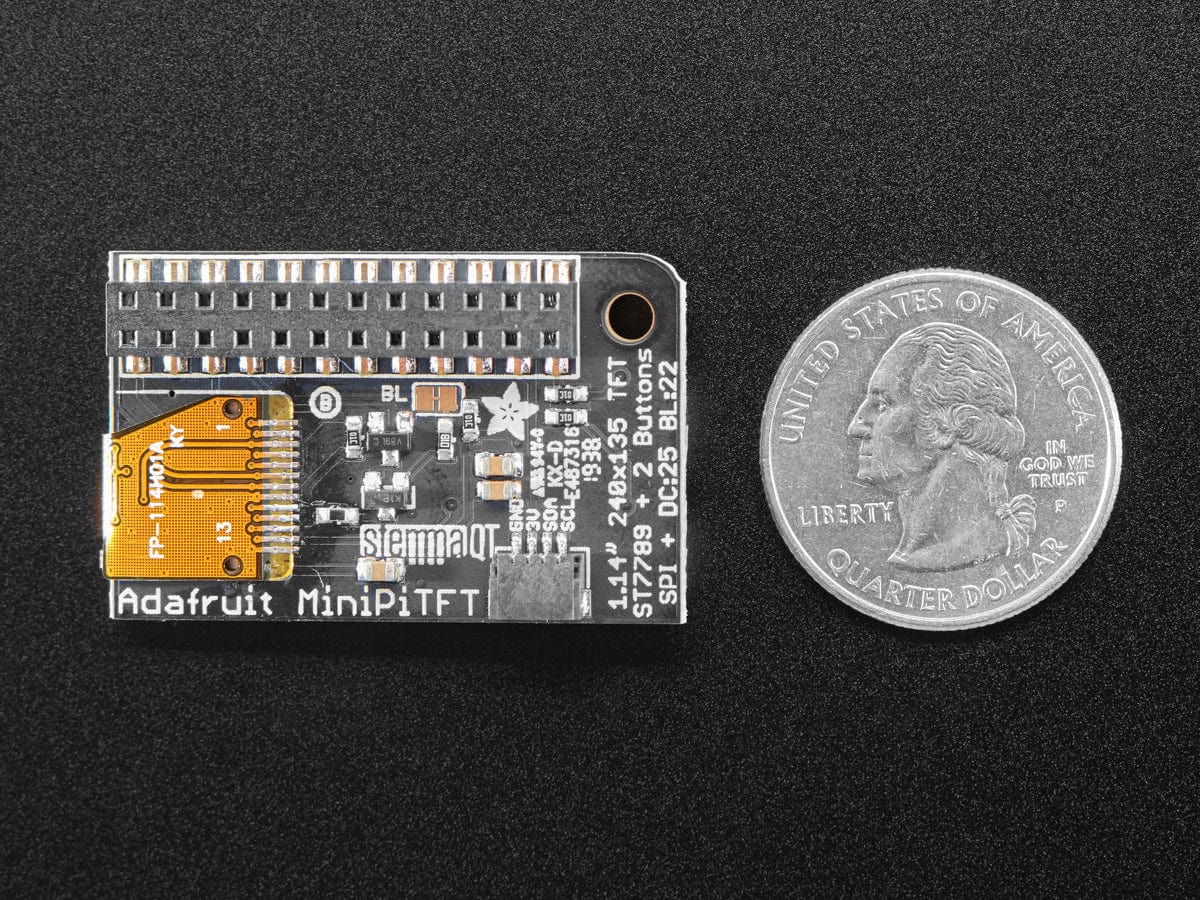 Adafruit Mini PiTFT - 135x240 Color TFT Add-on for Raspberry Pi - The Pi Hut