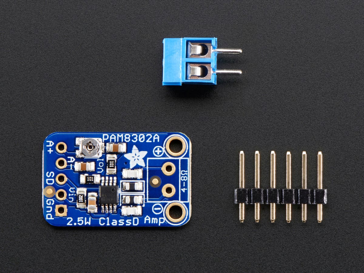 Adafruit Mono 2.5W Class D Audio Amplifier - PAM8302 - The Pi Hut