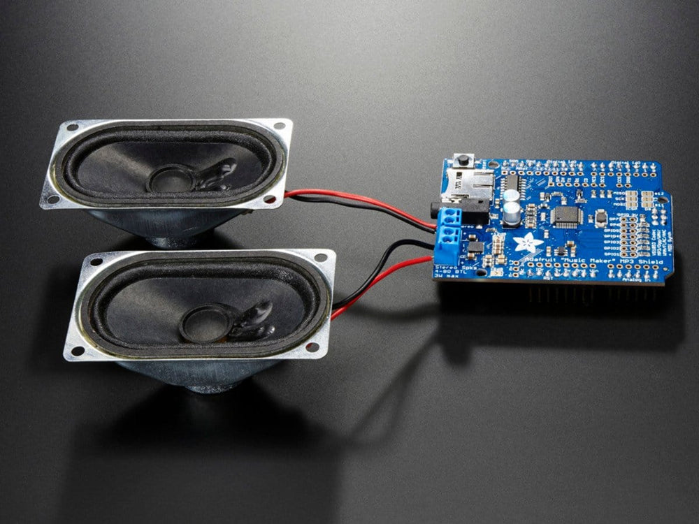 Adafruit "Music Maker" MP3 Shield for Arduino w/3W Stereo Amp - The Pi Hut