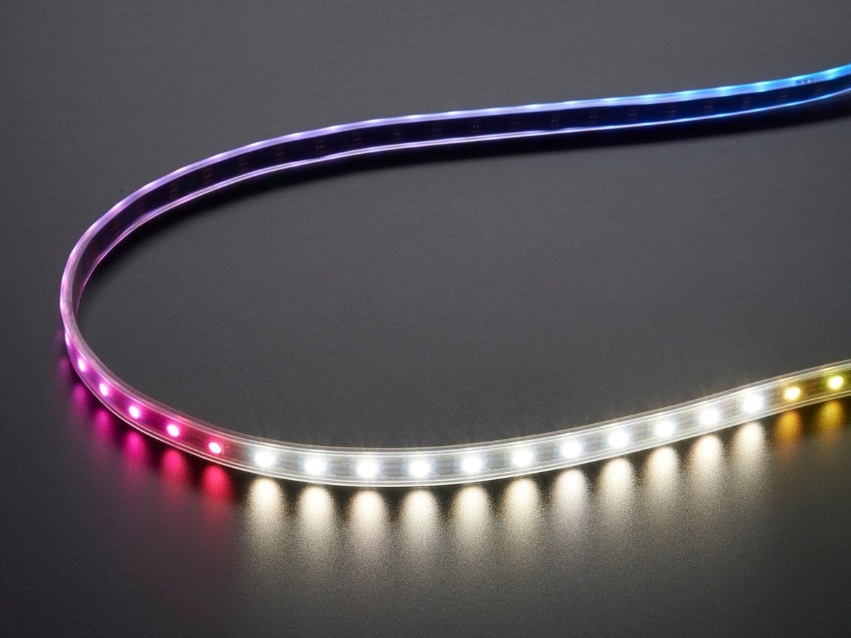 Adafruit NeoPixel Digital RGBW LED Strip - Black PCB 60 LED/m - The Pi Hut