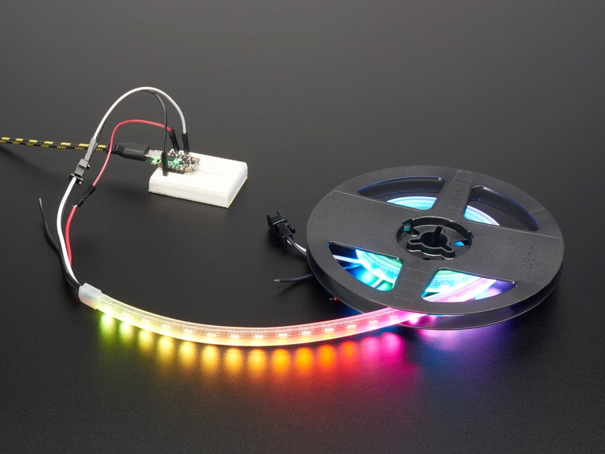 Adafruit NeoPixel LED Side Light Strip - Black 90 LED - The Pi Hut