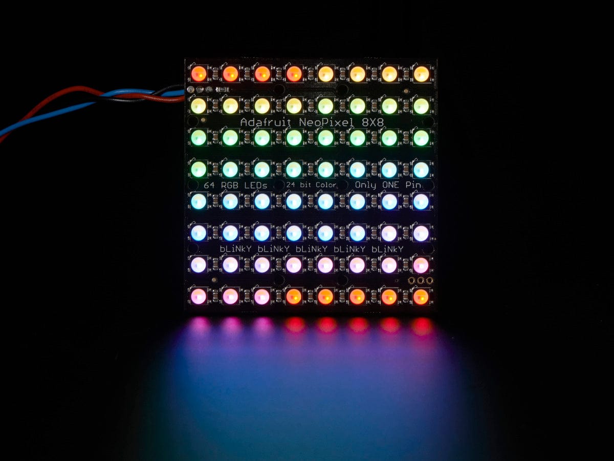 Adafruit NeoPixel NeoMatrix - 64 RGBW - Natural - The Pi Hut