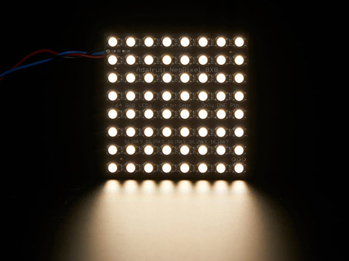 Adafruit NeoPixel NeoMatrix - 64 RGBW - Natural - The Pi Hut