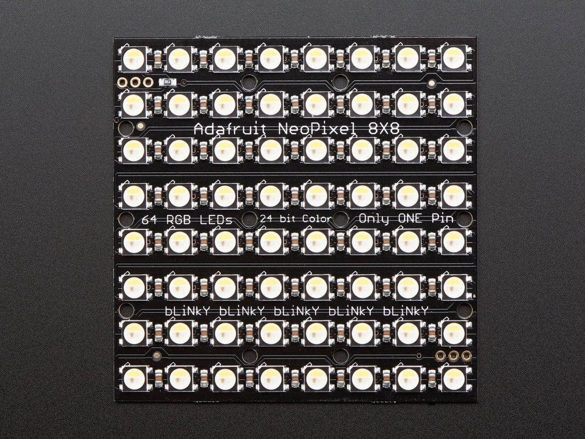 Adafruit NeoPixel NeoMatrix - 64 RGBW - Natural - The Pi Hut