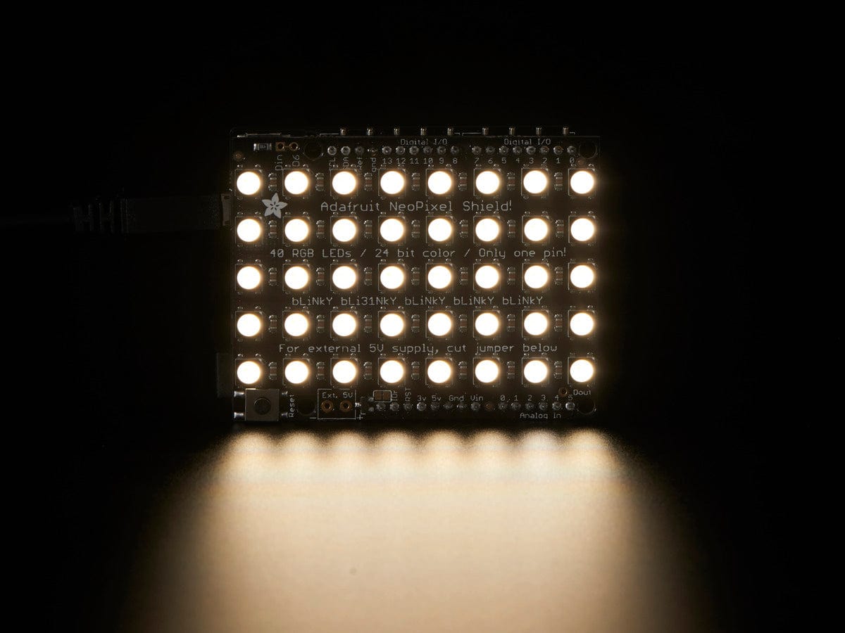 Adafruit NeoPixel Shield - 40 RGBW - Natural White - The Pi Hut