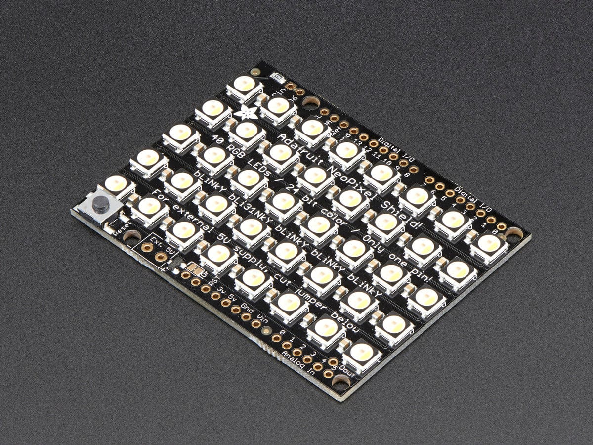 Adafruit NeoPixel Shield - 40 RGBW - Warm White - The Pi Hut