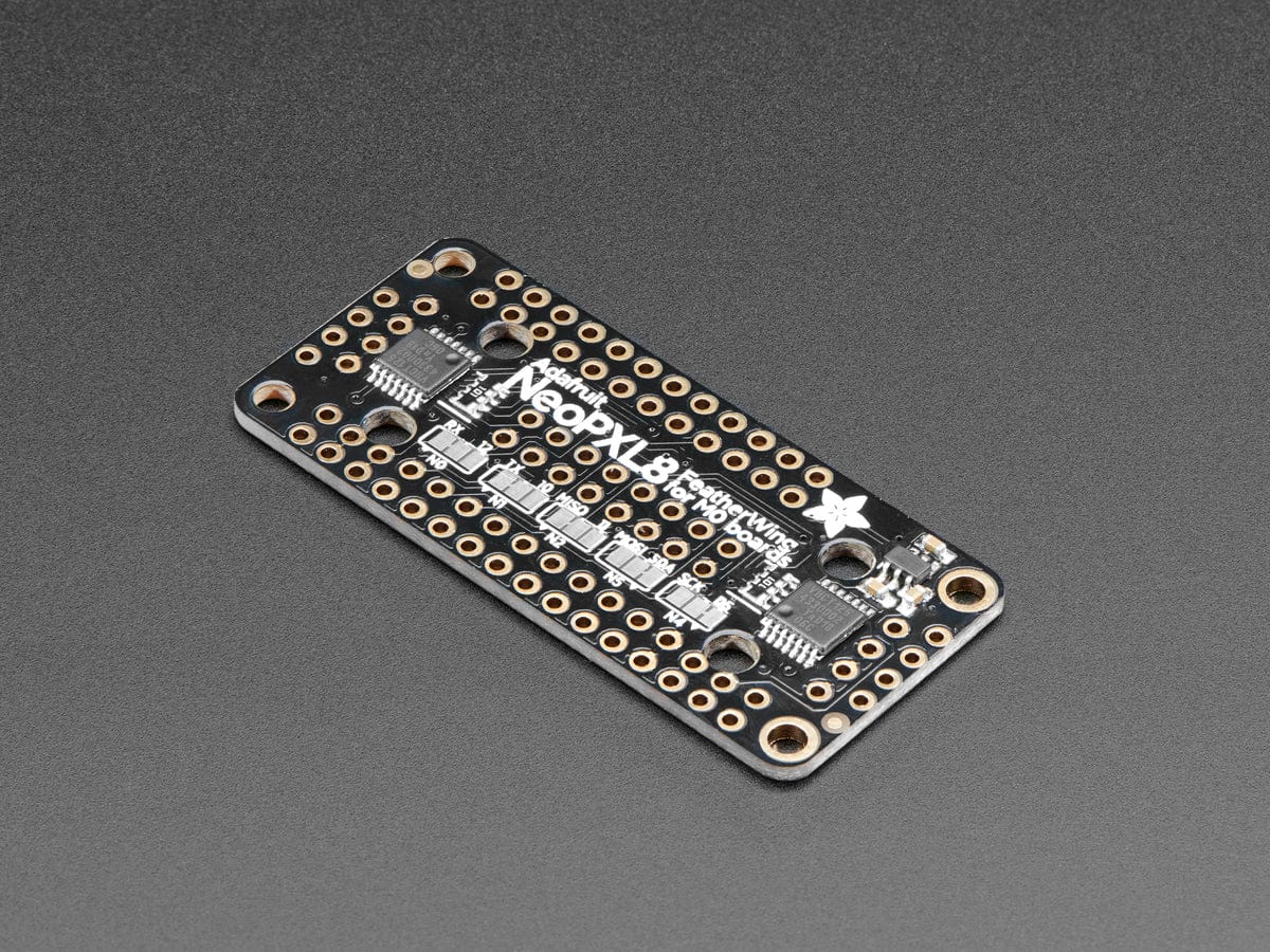 Adafruit NeoPXL8 FeatherWing for Feather M0 - 8 x DMA NeoPixels! - The Pi Hut