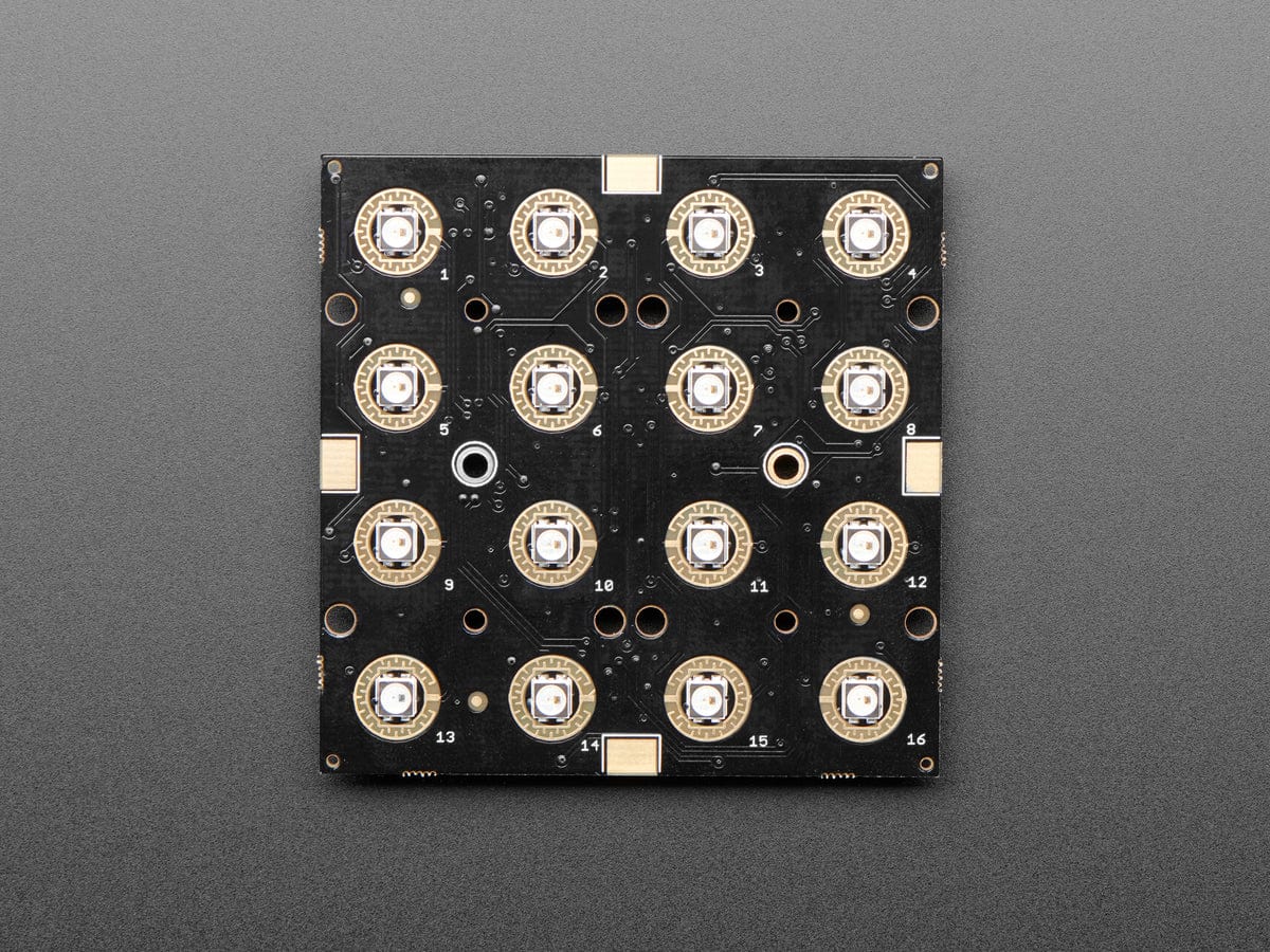 Adafruit NeoTrellis RGB Driver PCB for 4x4 Keypad - The Pi Hut