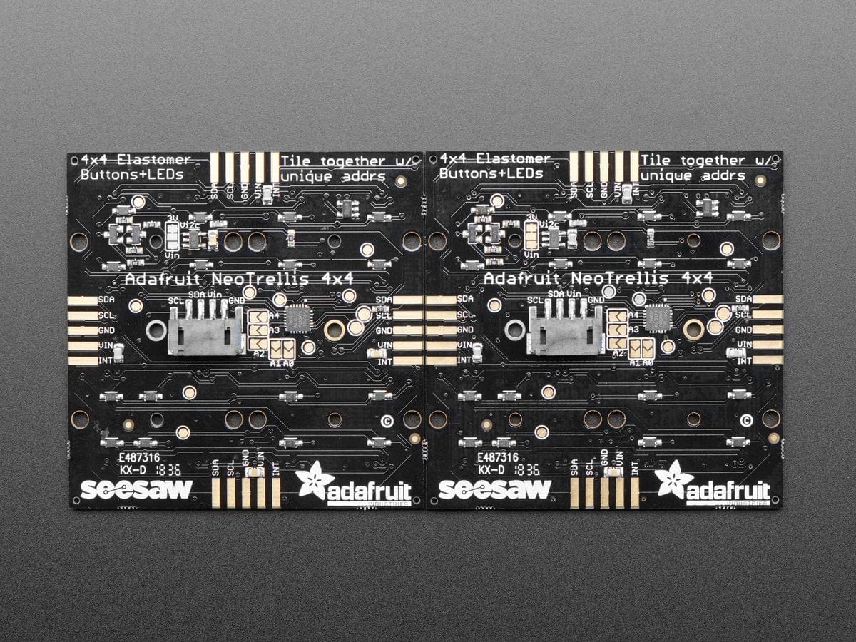 Adafruit NeoTrellis RGB Driver PCB for 4x4 Keypad - The Pi Hut